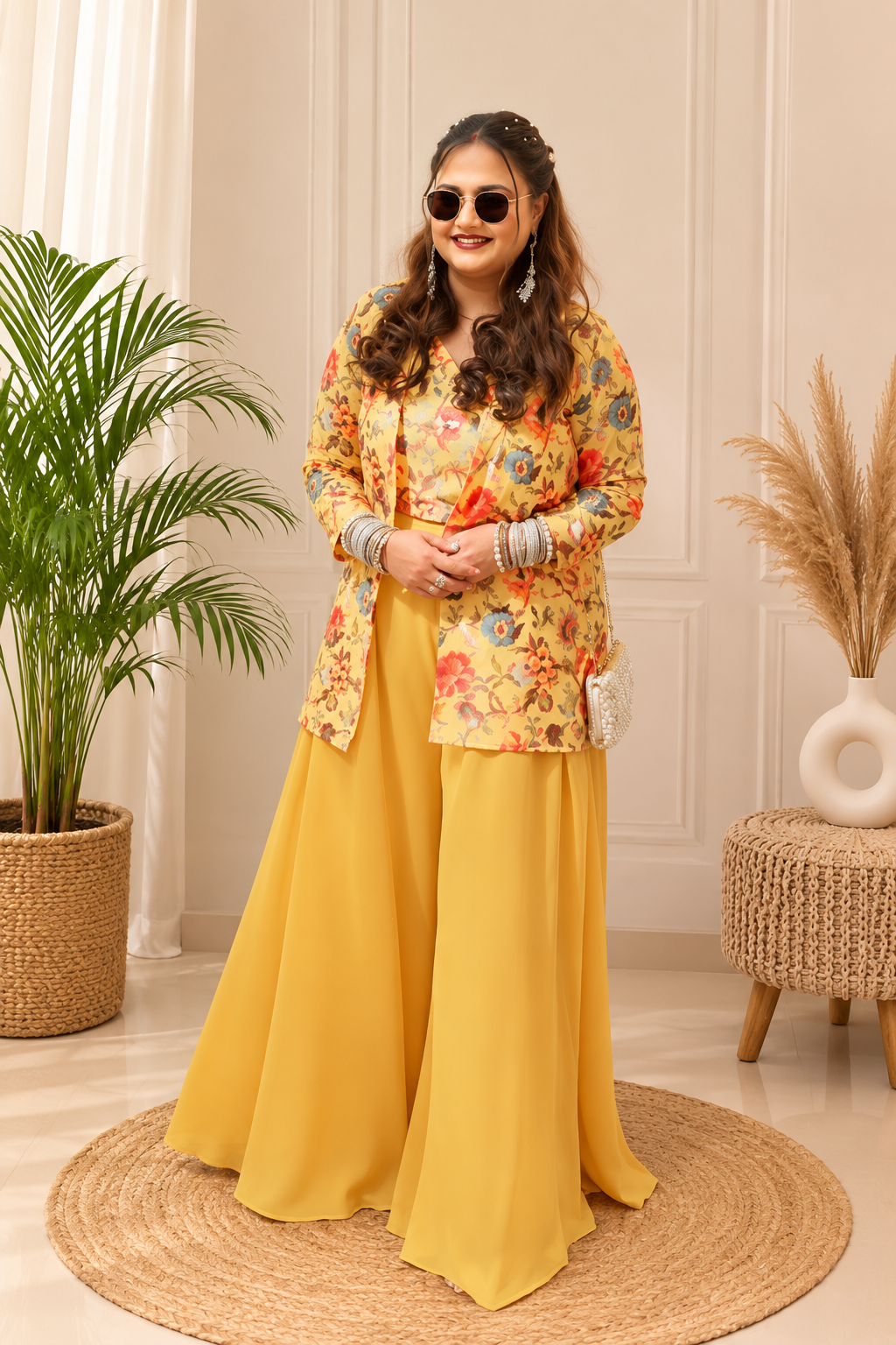 Amber Bloom – 3 piece Floral Co-ord Set